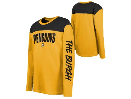 Dětské tričko Pittsburgh Penguins NHL Unbeaten Run Ls Crew Nk Tee