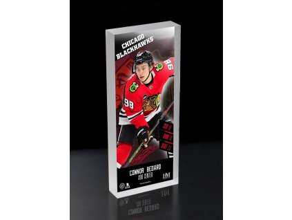 Akrylový 3D Blok s Obrázkem Hráče Connor Bedard