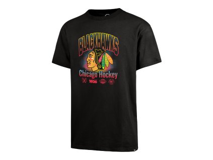 Pánské tričko Chicago Blackhawks NHL Graphic ’47 Drop Shoulder Tee