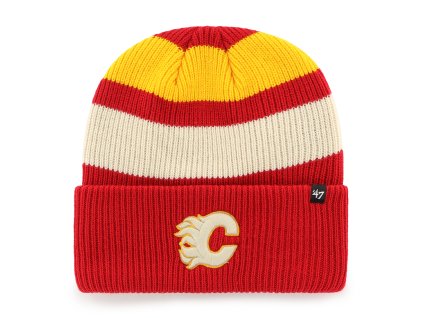 Pánská zimní čepice Calgary Flames NHL Clubhouse Jennings ’47 Cuff Knit