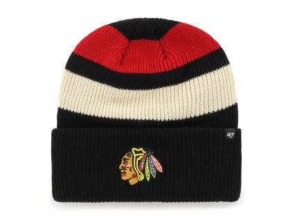 Pánská zimní čepice Chicago Blackhawks NHL Clubhouse Jennings ’47 Cuff Knit