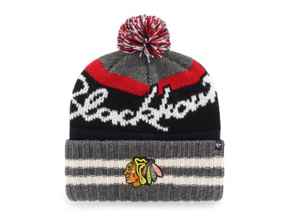 Pánská zimní čepice Chicago Blackhawks NHL Hyperbolic ’47 Cuff Knit
