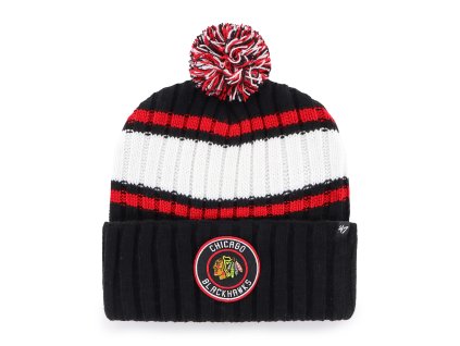 Pánská zimní čepice Chicago Blackhawks NHL Plateau ’47 Cuff Knit