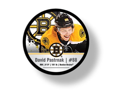 Puk David Pastrňák #88 Boston Bruins NHLPA