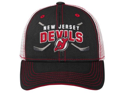 Dětská kšiltovka New Jersey Devils NHL Lockup Meshback Adjustable