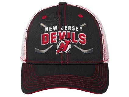 117228 detska ksiltovka new jersey devils nhl lockup meshback adjustable