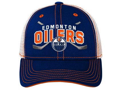 Dětská kšiltovka Edmonton Oilers NHL Lockup Meshback Adjustable