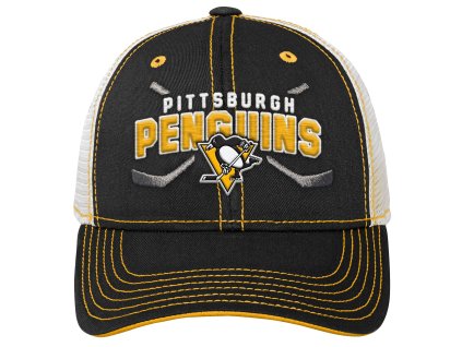 Dětská kšiltovka Pittsburgh Penguins NHL Lockup Meshback Adjustable