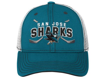 Dětská kšiltovka San Jose Sharks NHL Lockup Meshback Adjustable