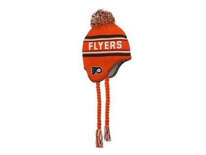 Dětská zimní čepice Philadelphia Flyers NHL Jacquard Tassel Knit With Pom
