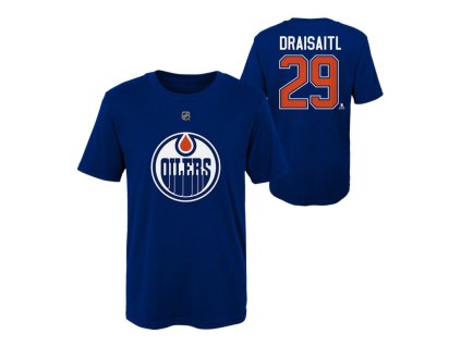 Dětské tričko Leon Draisaitl Edmonton Oilers NHL Flat Alt.Captains N&N Tee