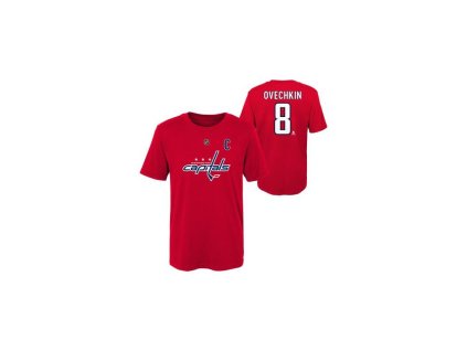 Dětské tričko Alex Ovechkin #8 Washington Capitals NHL Flat Captains N&N Ctn Tee