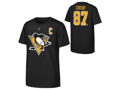 Dětské tričko Sidney Crosby Pittsburgh Penguins NHL Flat Captains N&N Ctn Tee
