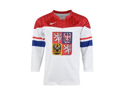 Dres české hokejové reprezentace NIKE IIHF World Championships replica - bílý