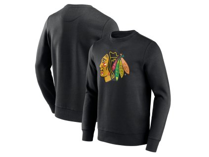 Pánská mikina Chicago Blackhawks NHL Primary Logo Graphic Crew Sweatshirt - VALUE