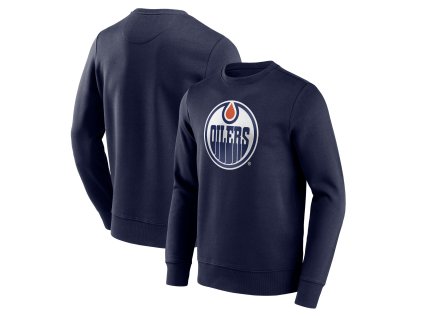 Pánská mikina Edmonton Oilers NHL Primary Logo Graphic Crew Sweatshirt - VALUE