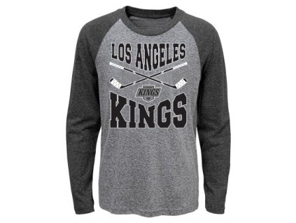 Dětské tričko Los Angeles Kings NHL Cross Stick Ls Triblend Raglan