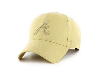 Pánská kšiltovka Atlanta Braves MLB '47 MVP SNAPBACK Light Gold