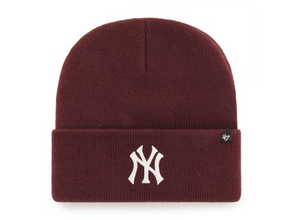 Pánská zimní čepice New York Yankees MLB Haymaker ’47 CUFF KNIT Dark Maroon