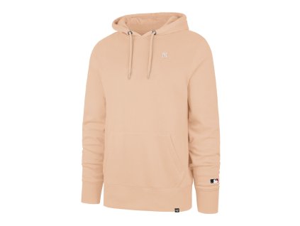 Pánská mikina New York Yankees MLB Base Runner LC EMB ’47 BURNSIDE Hood Dusty Mauve