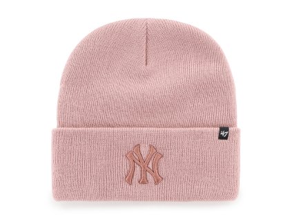 Pánská zimní čepice New York Yankees MLB Haymaker '47 CUFF KNIT Dusty Rose