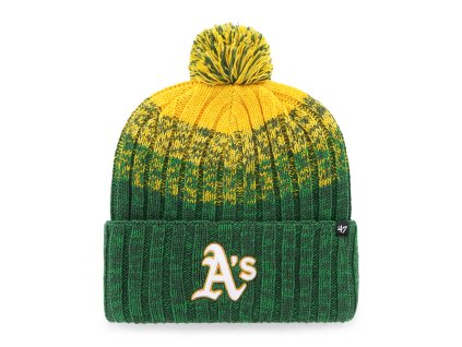 Pánská zimní čepice Oakland Athletics MLB Cascade ’47 CUFF KNIT Dark Green