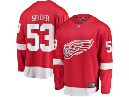 Pánský dres Detroit Red Wings NHL #53 Moritz Seider Breakaway Alternate Jersey