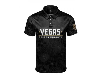 Pánske Tričko Vegas Golden Knights Floral Wordmark Polyester Polo