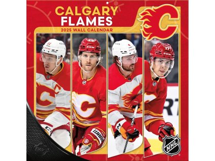Kalendář Calgary Flames NHL 2025 Wall Calendar