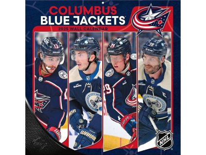 Kalendář Columbus Blue Jackets NHL 2025 Wall Calendar
