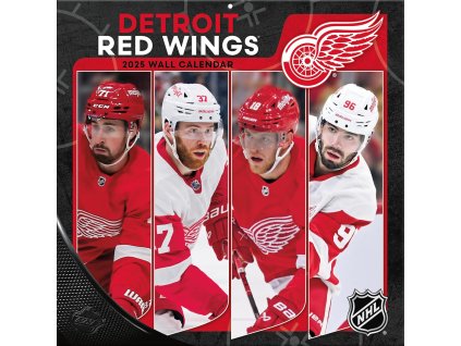 Kalendář Detroit Red Wings NHL 2025 Wall Calendar