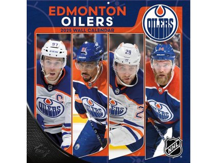 Kalendář Edmonton Oilers NHL 2025 Wall Calendar