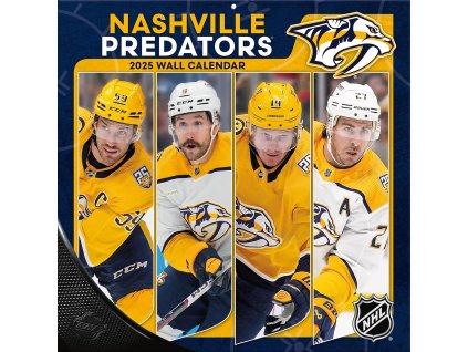 Kalendář Nashville Predators NHL 2025 Wall Calendar