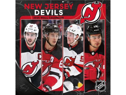 Kalendář New Jersey Devils NHL 2025 Wall Calendar