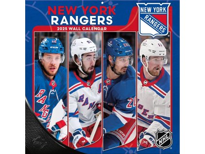 Kalendář New York Rangers NHL 2025 Wall Calendar