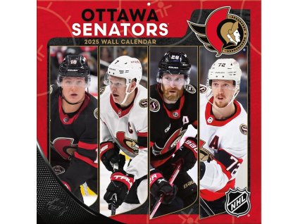 Kalendář Ottawa Senators NHL 2025 Wall Calendar