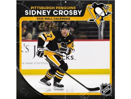 Kalendář Pittsburgh Penguins NHL Sidney Crosby #87 2025 Wall Calendar