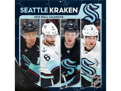 Kalendár Seattle Kraken 2025 Wall Calendar