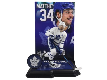 Figúrka Auston Matthews #34 Toronto Maple Leafs 7" Figure SportsPicks LIMITED PLATINUM CHASE