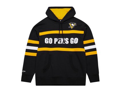 Pánská mikina Pittsburgh Penguins NHL Head Coach Hoodie Current Logo