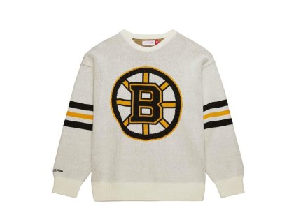 Pánská mikina Boston Bruins NHL Retro Helmet Sweater Current Logo