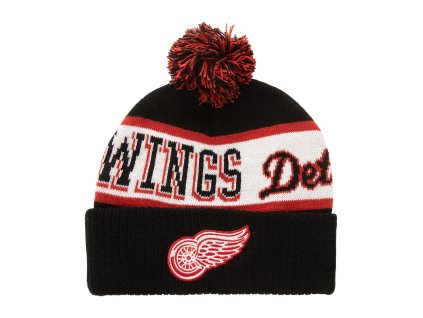 Pánská zimní čepice Detroit Red Wings NHL Block Sweep Pom Knit