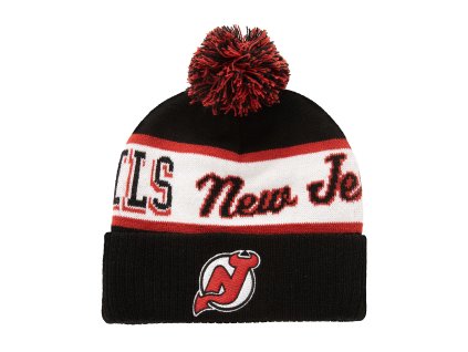 Pánska Zimná čiapka New Jersey Devils Block Sweep Pom Knit