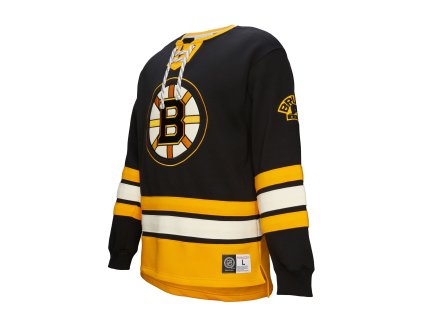 Pánská mikina Boston Bruins NHL Heritage Lace-Up Crew Vintage Logo