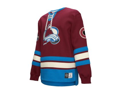Pánska Mikina Colorado Avalanche Heritage Lace-Up Crew Vintage Logo