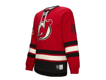 Pánska Mikina New Jersey Devils Heritage Lace-Up Crew Vintage Logo