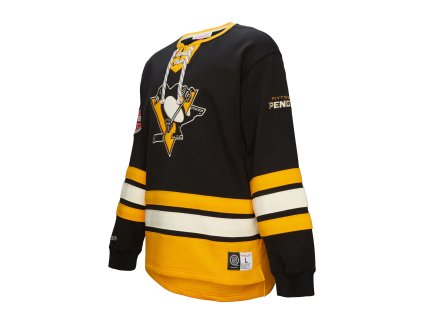 Pánska Mikina Pittsburgh Penguins Heritage Lace-Up Crew Vintage Logo