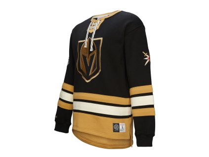 Pánská mikina Vegas Golden Knights NHL Heritage Lace-Up Crew Vintage Logo