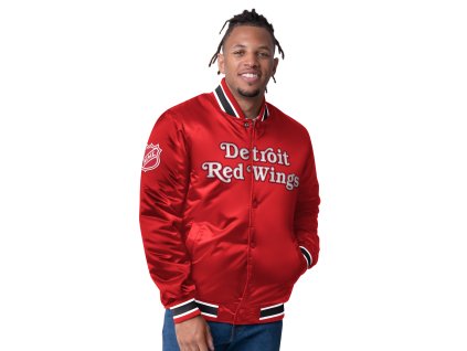 Pánská Oboustranná bunda Detroit Red Wings NHL The CLOSER Reversible Varsity Satin Jacket