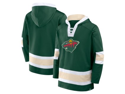 Pánská mikina Minnesota Wild NHL Mens Laced Hockey Hoodie